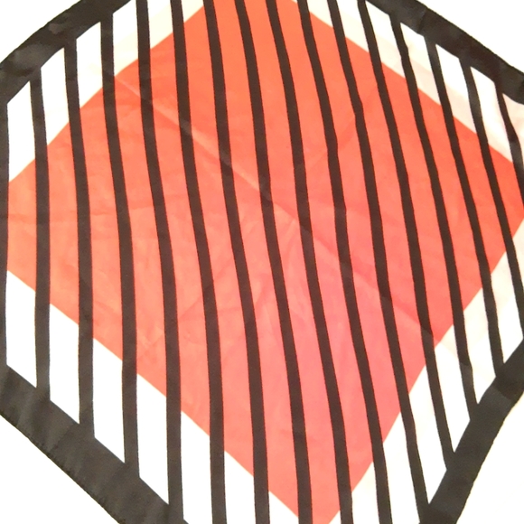 Vintage Geometric Silk Pocket Square Scarf - Picture 2 of 4